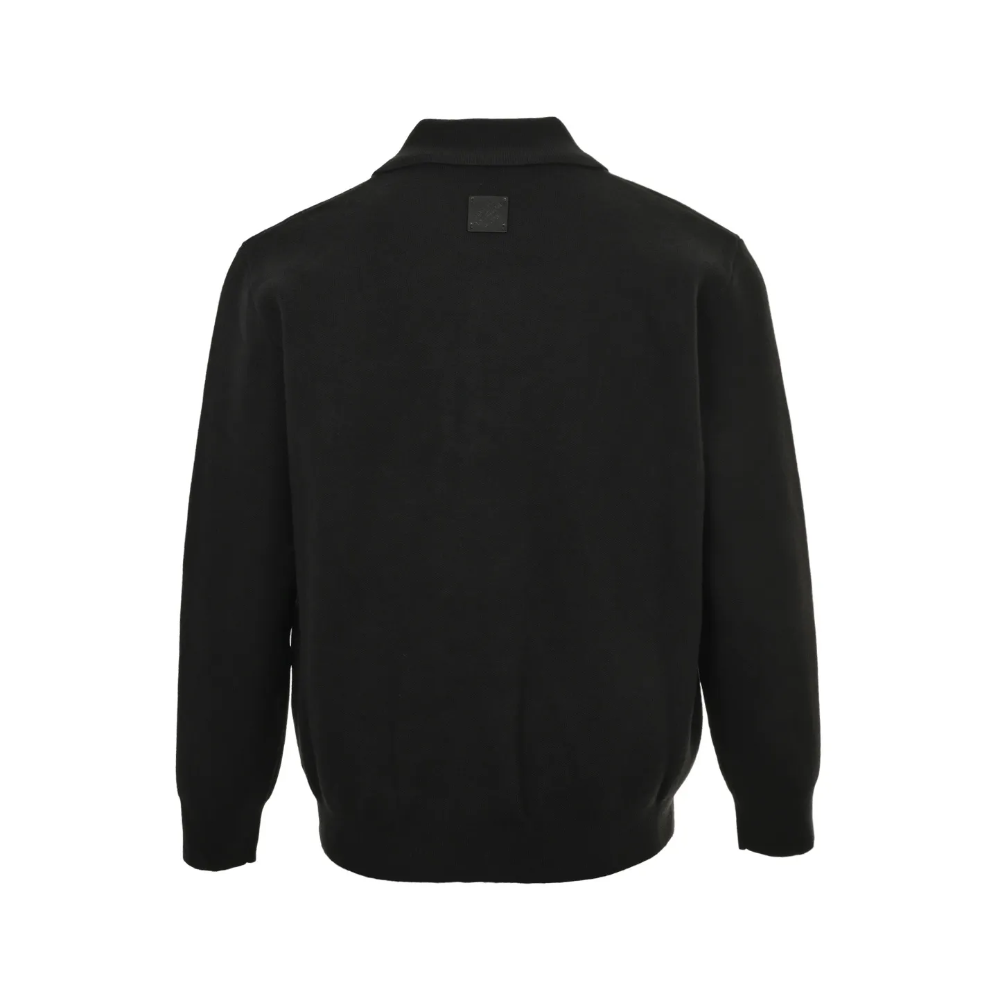 Louis Vuitton/Louis Vuitton 25Fw leather trimmed knitted belted jacket